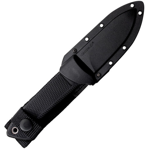 Cold Steel Pendleton Hunter (CS36LPST) 3.5" AUS-10A Satin Droip Point Plain Blade, Black Kray-Ex Handle, Black Secure-Ex Belt Sheath