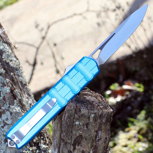 CobraTec Enforcer OTF Automatic - Blue Alum. (3.25" M390 Satin) CTEBLUM390DNS