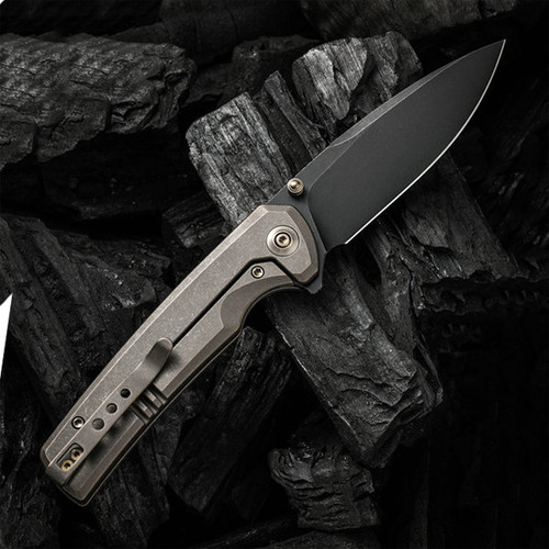 WE Knife Subjugator -Bronze Ti (3.5" CPM 20CV Blk SW) WE21014C-4