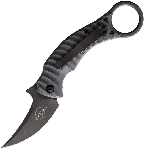 Bastinelli Mako Folder - Gray G-10 (2.65" N690Co Black SW) BAS18GP