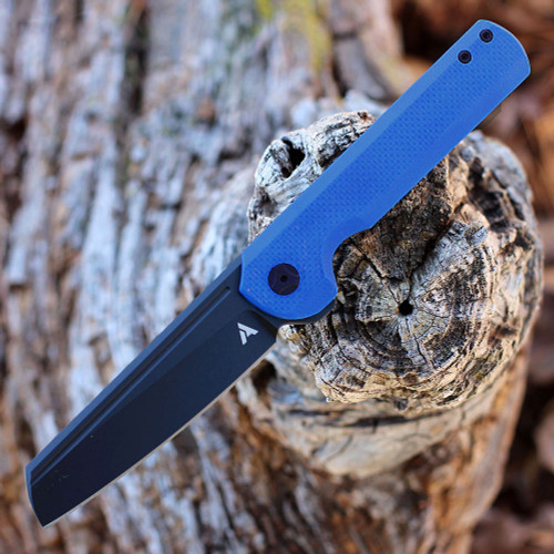 Arcform Darcform Slimfoot Folding -  Blk Ti / Blue G10 (3.5" M390 Blk)