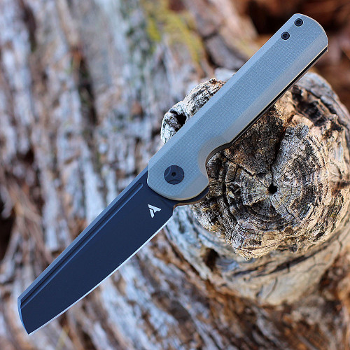 Arcform Darcform Slimfoot Folding -  Blk Ti / Gray G10 (3.5" M390 Blk)