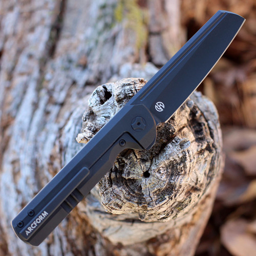 Arcform Darcform Slimfoot Folding -  Blk Ti / Gray G10 (3.5" M390 Blk)