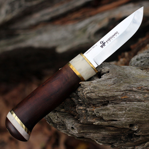 Karesuando Kniven Hieno Hunting Curly Birch (3.13" RWL-34) 4040-02