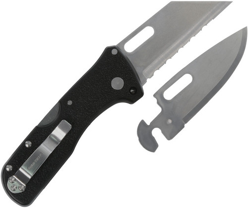 Cold Steel Click N Cut - Blk ABS (3" 420 Satin Changeable Blades) CS-40BAZ