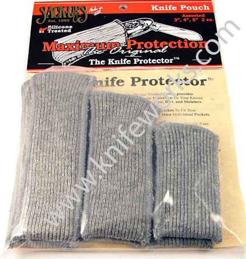 Sack-Ups Knife Protector Assorted Knife Pouches 2 of each 3", 4" and 5"