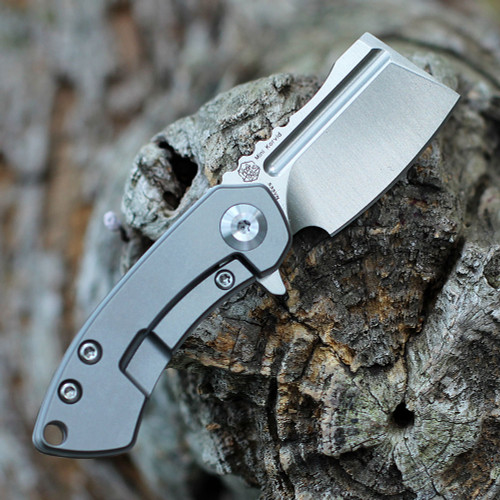 Kansept Mini Korvid Flipper- Gray Ti (1.5" S35VN Satin) K3030A2