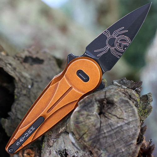 Fox Knives Saturn - Copper Aluminum (2.56" N690 Black Stonewash) FX-551 ALCOB
