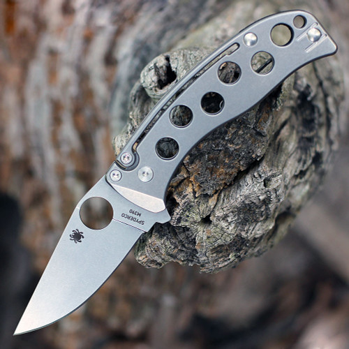 Spyderco PITS Slipjoint Sprint Run Ti (2.97" M390 SW Plain) C192TIPM390