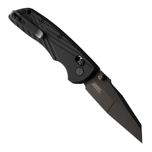 Hogue Deka Manual Folder  (HO24366) 3.25" CPM MagnaCut, Black Cerakote Wharncliffe Plain Blade, Black Polymer Handle, Ambidextrous ABLE Lock