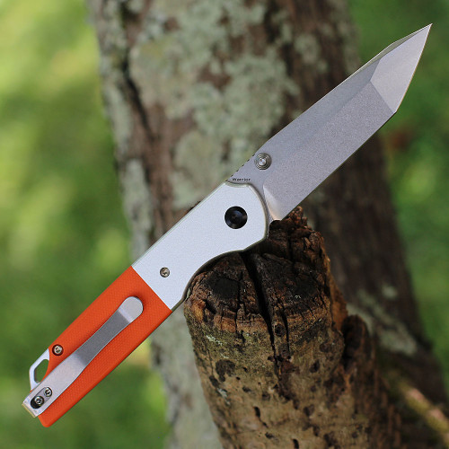 Kansept Warrior Folder - Orange G10 (3.47" D2 Stonewash ) T1005T3