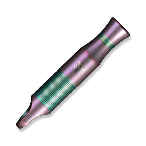 We Knife Titanium Whistle A-05AP, 2.13" 6AL4V Titanium Purple