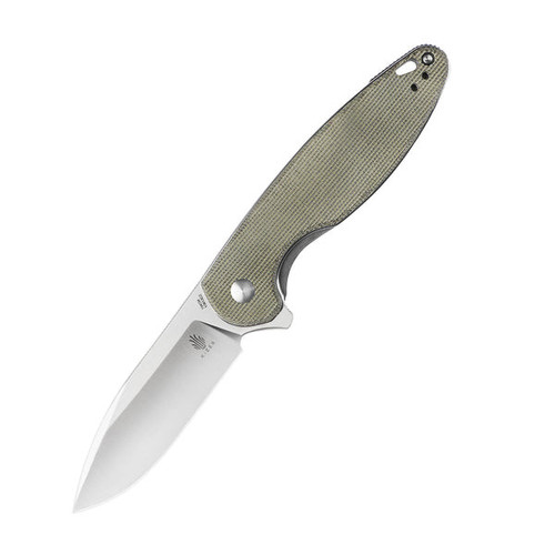 Kizer T1 154CM Green Micarta Frame Lock V3490C1