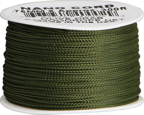 Atwood Rope MFG .75mm Nano Cord 300ft- Olive Drab (RG1038)