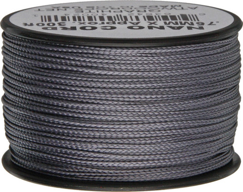 Atwood Rope MFG .75mm Nano Cord 300ft- Graphite(RG1147)