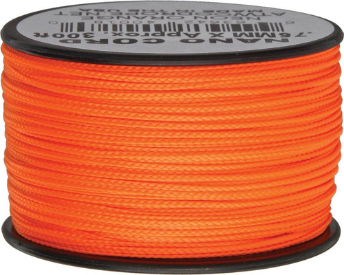 Atwood Rope MFG .75mm Nano Cord 300ft- Neon Orange (RG1145)