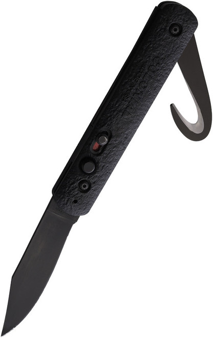 Colonial Knife Company Automatic(COL556) 3" 440C Push Button Button Lock Clip Point Black Blade W/ Black Handle