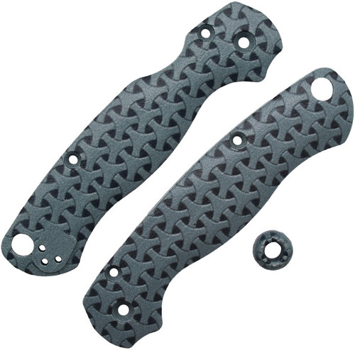 Chroma Scales Gray Celtic (CHR10010404) Textured Nylon PA12 Construction - Made for Spyderco Para Military 2 - Matching Bead Included
