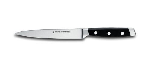 Felix First Class Universal Knife (FEL811015) 6 in Satin X50CrMoV15 Blade, Black Plastic Handle