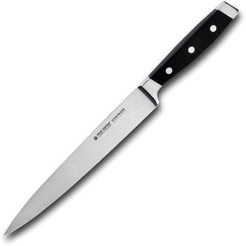 Felix First Class Carving Knife (FEL811921) 8 in Satin X50CrMoV15 Blade, Black Plastic Handle