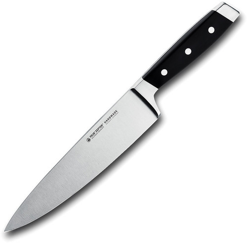 Felix First Class Chef's Knife (FEL811211) 8 in Satin X50CrMoV15 Blade, Black Plastic Handle