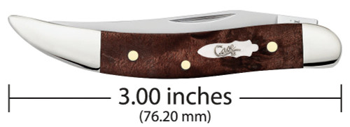 Case Small Toothpick 64066 - Tru-Sharp Surgical Stainless Steel Blade,Smooth Brown Maple Wood Handle (710096 SS)