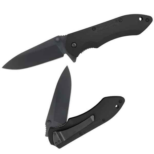 Maxpedition Ferox Folding Knife, Plain Edge, Black Handle