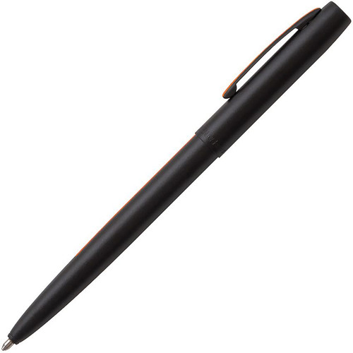 Fisher Space Pens Cap-O-Matic Space Pen Search and Rescue (FP200058) PR4 Black Ink, Matte Black with Orange Stripe Barrell, Matte Black Cap, Orange Plated Clip