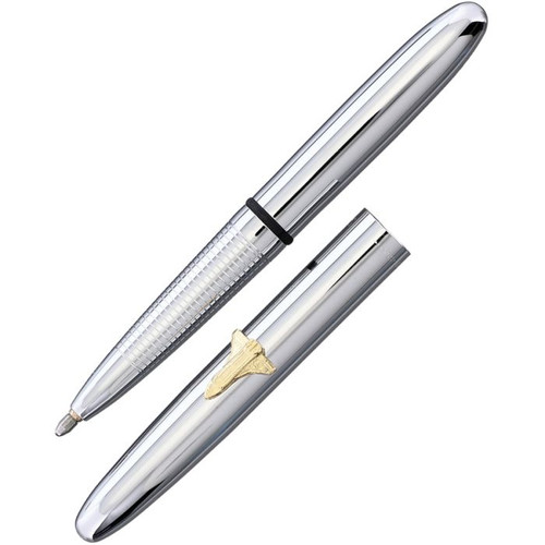 Chrome bullet Fisher Space Pen with shuttle