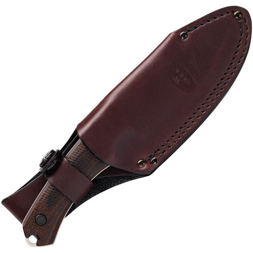Buck Alpha Hunter Pro with leather sheath
