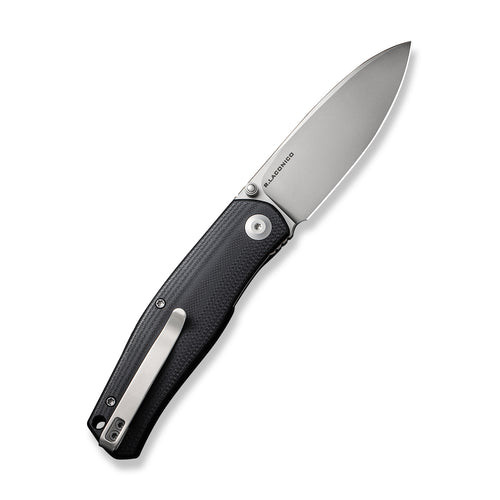 Civivi Sokoke (C22007-1) 3.35" Silver Bead Blasted 14C28N Drop Point Plain Blade, Black G10 Handle