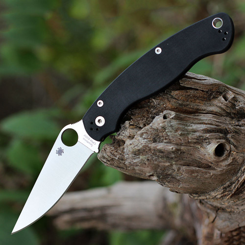 Spyderco Military 2 (C36GP2) - 4.0in CPM-S30V Satin Clip Point Plain Blade, Peel-ply G10 Handle