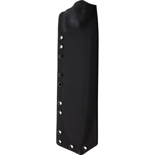 Wander Tactical Godfather (WTK201RG) 10.00" Black Finished D2 Drop Point Plain Blade, Brown Sculpted Micarta Handle