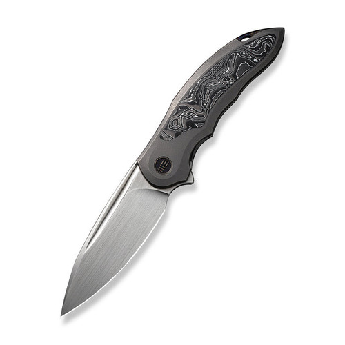 We Knives Makani - Gry Ti/CF (3.61" Satin 20CV) WE21048B-2