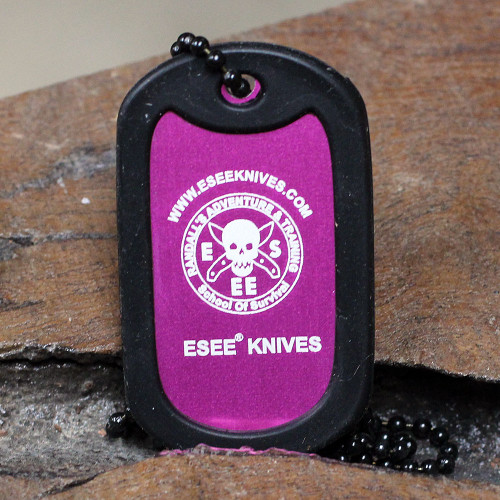 ESEE-Dog Tag (Knifework's Exclusive)- Pink Aluminum