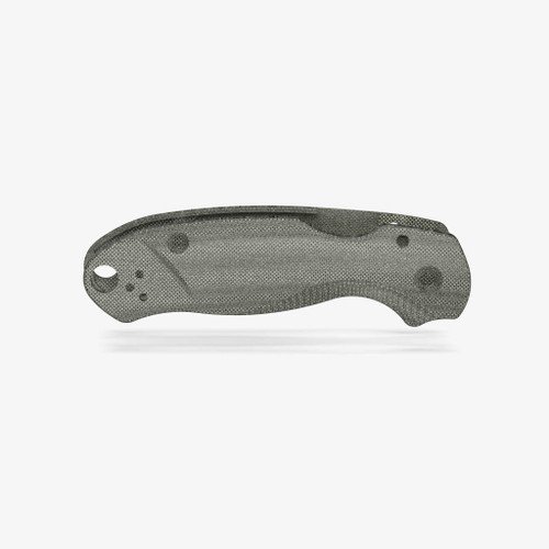 Flytanium Lotus Green Canvas Micarta Scales - for Spyderco Paramilitary 3