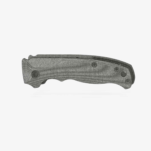 Flytanium Bandwidth Micarta Black Canvas Scales for Demko AD20.5