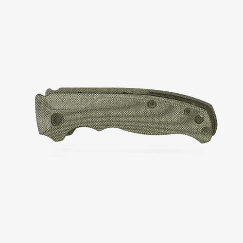 Flytanium Bandwidth Micarta Green Canvas Scales for Demko AD20.5