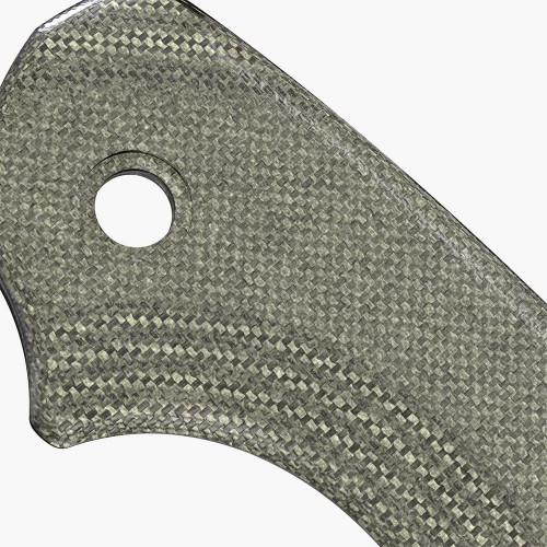 Flytanium Flow Micarta Scale for CRKT Pilar 3 - Green Canvas Micarta (FLY-1174GC)