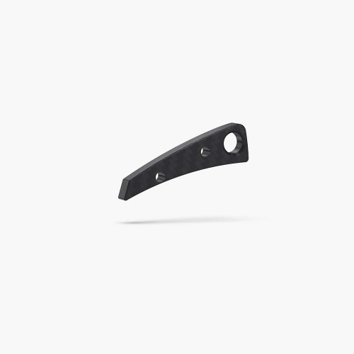 This little carbon fiber backspacer is a perfect replacement for the stock spacer. With a matte finish, it gives your knife a hint of class.
