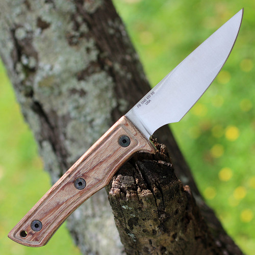 Buck Folding Hunter 0110BRS-B @ SRKT Ebony Wood Handles Satin 420HC Blade