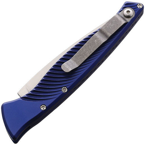 Piranha Knives DNA (PKCP16B) 3.25" Mirror CPM S30V Blade, Blue Aluminum Handle