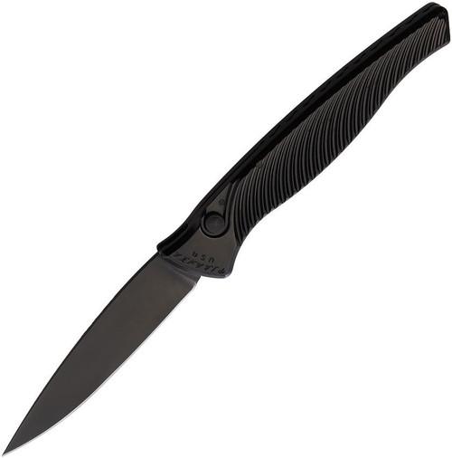 Piranha Knives DNA (PKCP16BKT) 3.25" Black CPM S30V Blade, Black Aluminum Handle