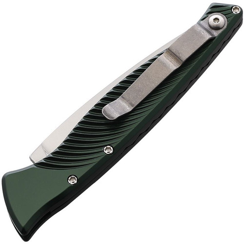 Piranha Knives DNA (PKCP16G) 3.25" Mirror CPM S30V Blade, Green Aluminum Handle