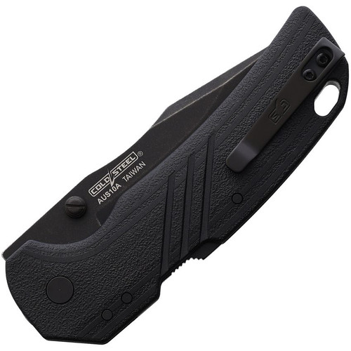 Cold Steel Engage (CS-FL-30DPLC-10B) 3" AUS10A Black Stonewash Clip Point Plain Blade, Black GFN Handle