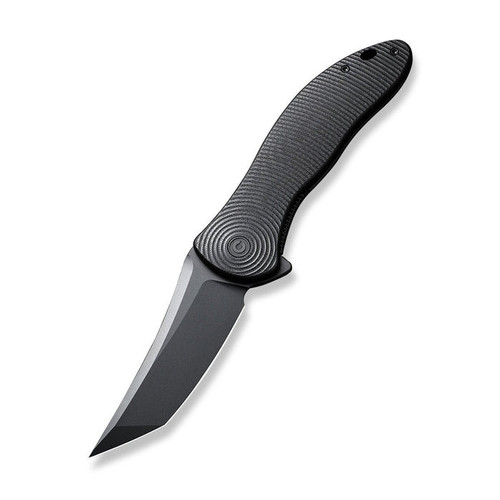 Civivi Synergy4 (C21018B-1) 3.94" Nitro-V Black Tanto Point Plain Blade, Black G-10 Handle