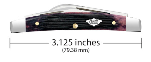 Case 09704 Small Congress Barnboard Jig Purple Bone (6268 SS) - Case Coat of Arms shield