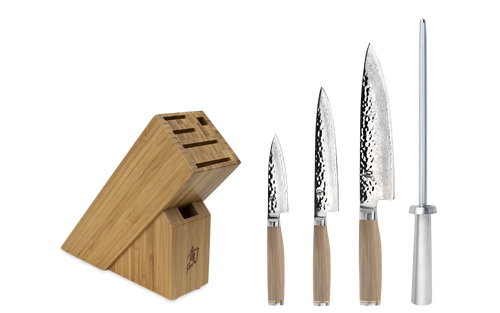 Opinel Parallele 5-Piece Knife Block Set
