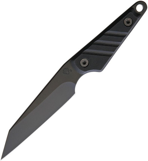 Medford UDT-1 (MD114SPQ08KB) 4.25" Black PVD Coated S35VN Wharncliffe Plain Blade, Black  G-10 Handle, Black Kydex Sheath
