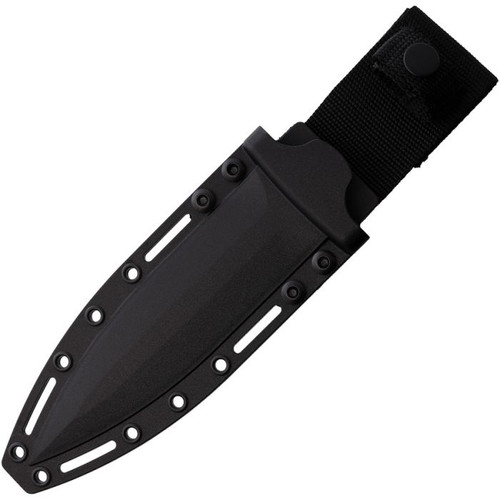 Begg Knives Filoso Dagger Fixed Blade Knife (BG026)- 6" Black Titanium Coated 1095HC Dagger Blade, Black Injection Molded Nylon Handle